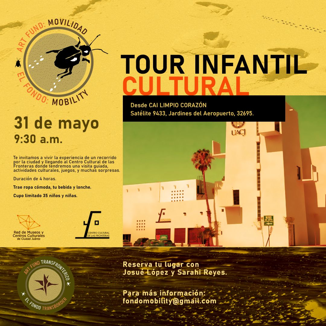 Publicidad del Tour Cultural infantil. 31 de mayo del 2024