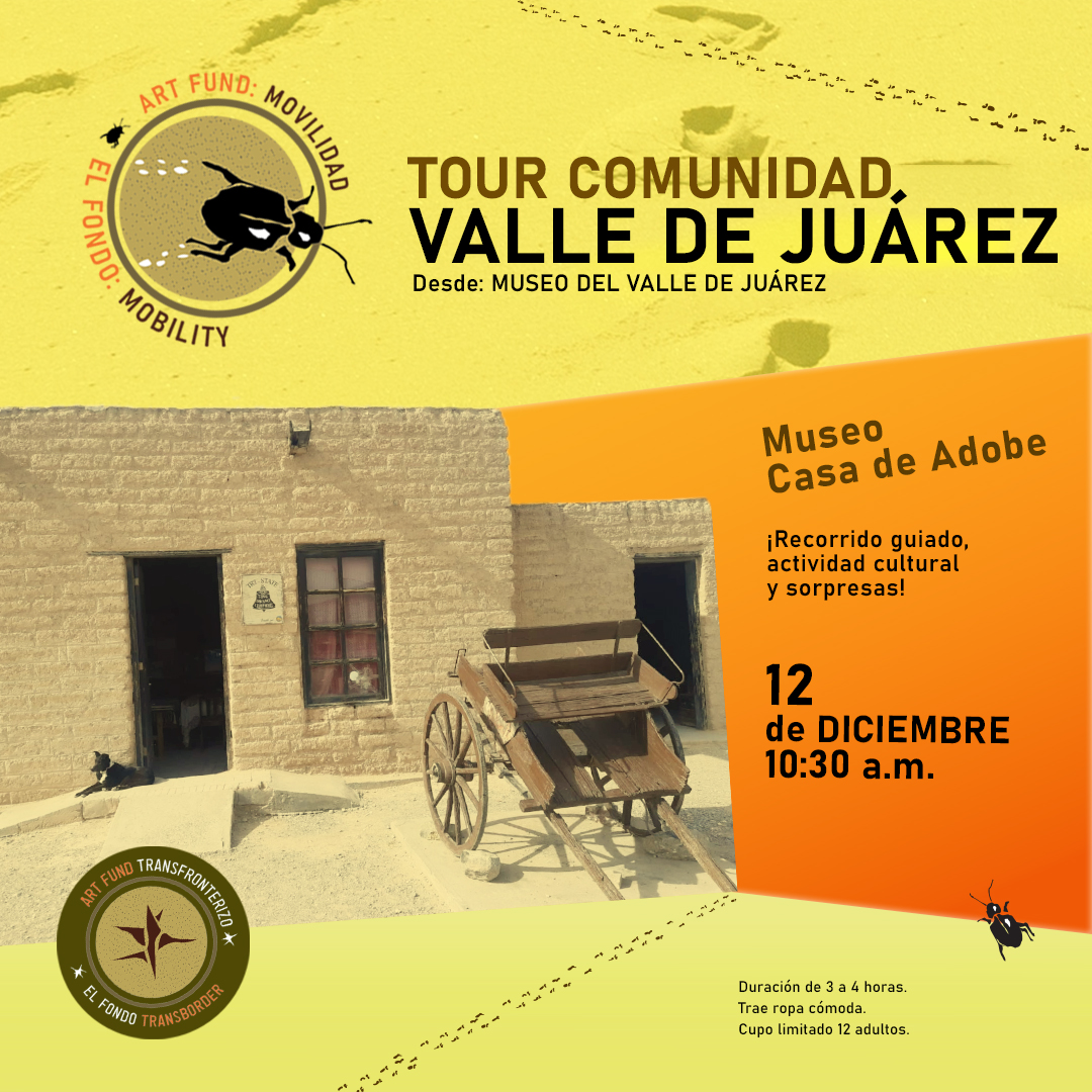 Publicidad del tour del Valle de Juárez